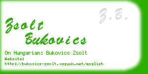 zsolt bukovics business card